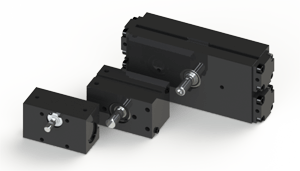 Compact rotary actuators, patented AL75, robust A032, and powerful A752